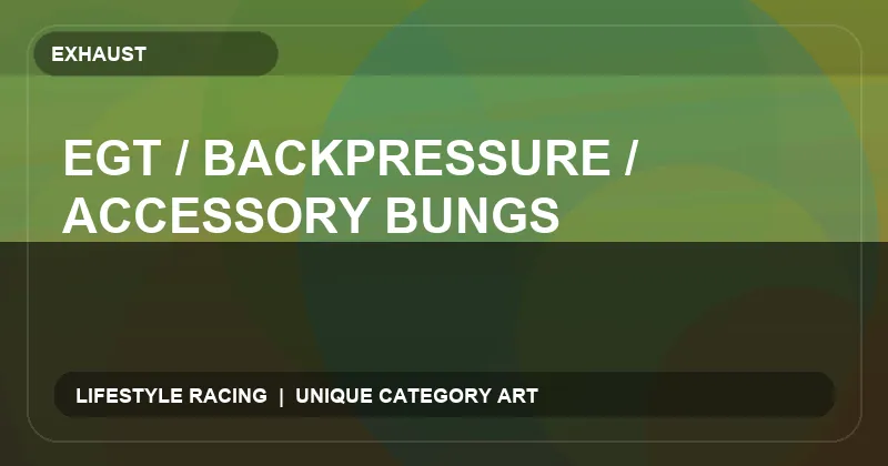 EGT / Backpressure / Accessory Bungs
